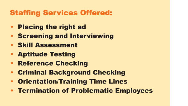 Staffing Services offered at PRN Consulting 
